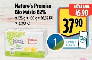 Máslo bio Nature'