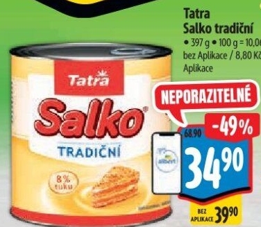 Mléko kondenzované Salko Tatra