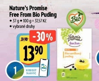 Puding bio Free From Nature'