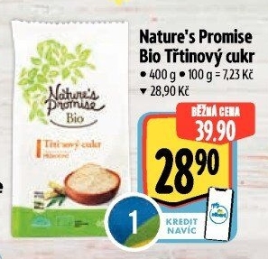 Třtinový cukr bio Nature'