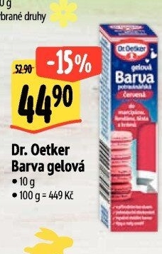 Barva potravinářská gelová Dr. Oetker