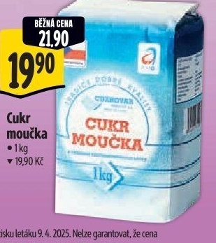 Cukr moučka Cukrovar Vrbátky