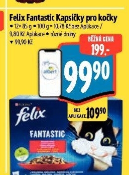 Kapsičky pro kočky Fantastic Felix Purina