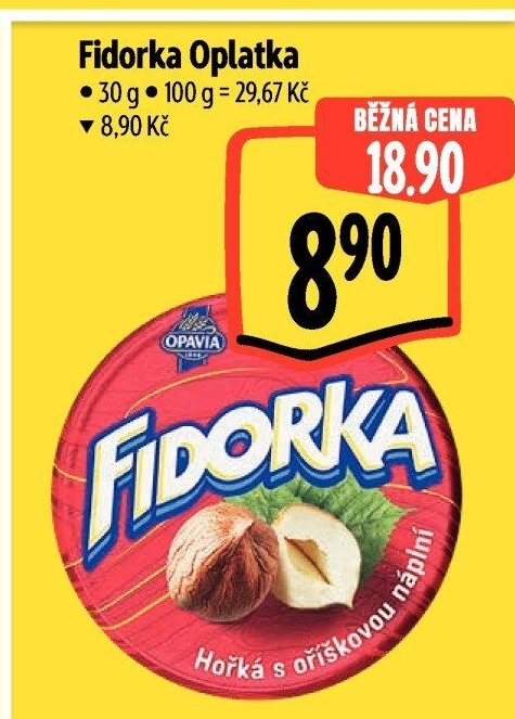 Oplatky Fidorka Opavia