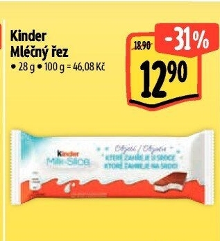 Řez mléčný Kinder