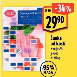 Šunka od kosti nejvyšší jakosti LE&amp