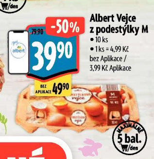 Vejce z podestýlky M Albert