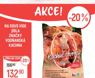 Kachní čtvrtky Sous vide Vodňanská kachna