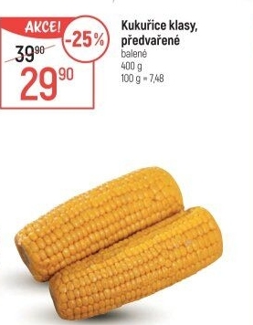 Kukuřice předvařená