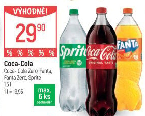 Limonáda Coca Cola Zero