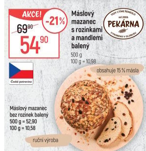 Mazanec máslový Globus