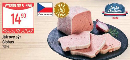Paštika játrový sýr Globus