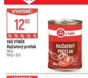 VÁŠ VÝBĚR Rajčatový protlak