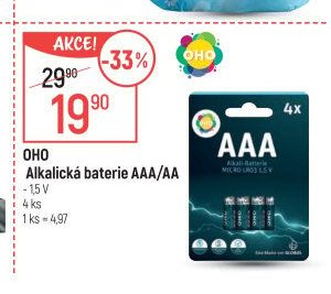 OHO Alkalická baterie AAA/AA
