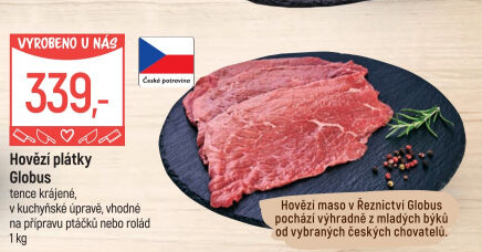 Hovězí plátky Globus
