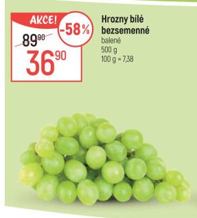 Hrozny bílé bezsemenné