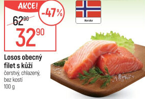 Losos obecný filety