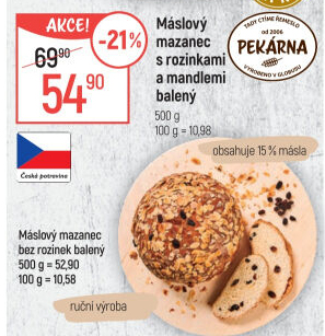 Mazanec máslový Globus