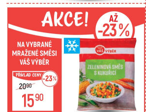 Směs s kukuřicí mražená Váš Výběr