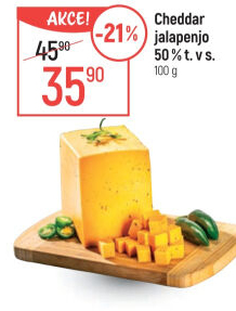 Sýr Cheddar s Jalapenjo