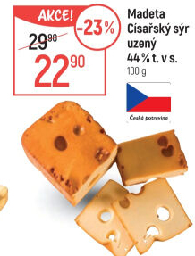 Sýr Císařský uzený Madeta