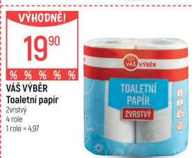 Toaletní papír 2vrstvý Váš Výběr