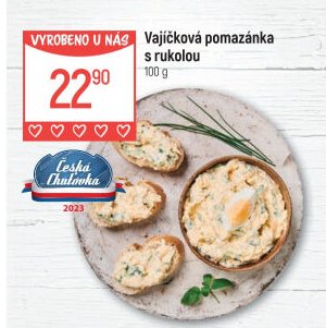 Vajíčková pomazánka s rukolou