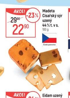 Madeta Císařský sýr uzený 44% t. v s.