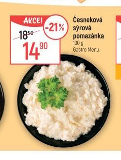 Česneková sýrová pomazánka