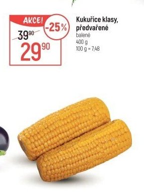 Kukuřice klasy předvařené