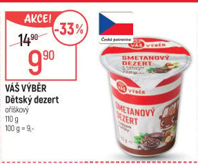 Dezert smetanový Váš Výběr