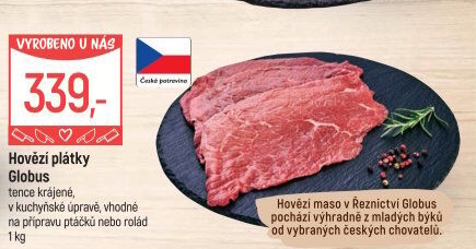 Hovězí plátky Globus
