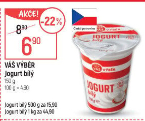 Jogurt bílý Váš Výběr