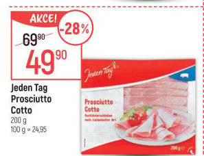 Šunka Prosciutto Cotto Jeden Tag
