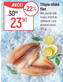 Tilápie nilská filety