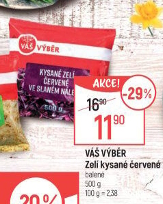 Zelí kysané červené Váš výběr