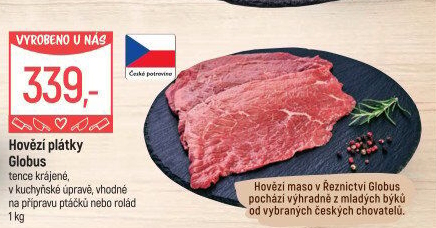 Hovězí plátky Globus
