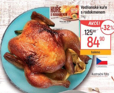 Kuře s rodokmenem Vodňanské kuře