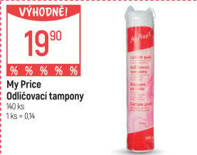 Odličovací tampony My Price