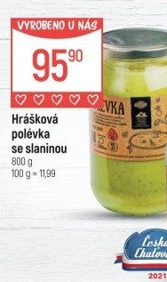 Polévka hrášková se slaninou Globus