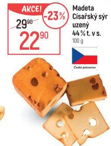 Sýr Císařský uzený Madeta