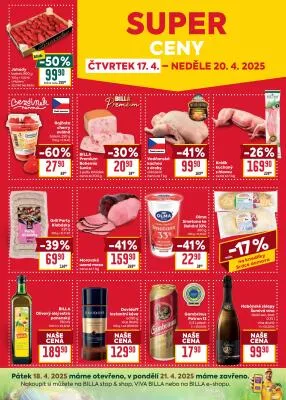 akční leták BILLA 16.4.2025-22.4.2025