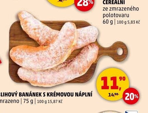 KOBLIHOVÝ BANÁNEK S KRÉMOVOU NÁPLNÍ
