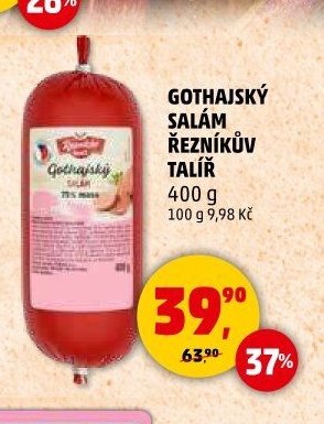 GOTHAJSKÝ SALÁM ŘEZNÍKŮV TALÍŘ 400 g