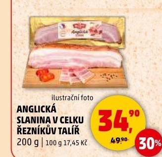 Anglická slanina Řezníkův talíř
