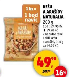 Kešu a arašídy Naturalia