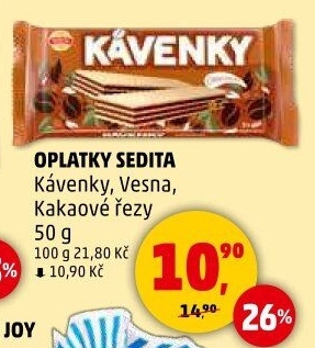 Oplatky Kávenky Sedita