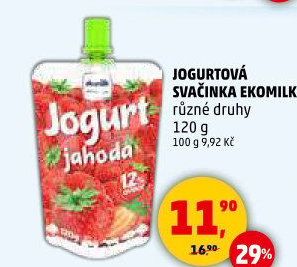 Ovocný jogurt kapsička Ekomilk