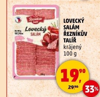 Salám lovecký Řezníkův talíř