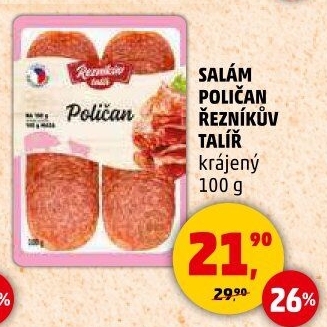 Salám Poličan Řezníkův talíř